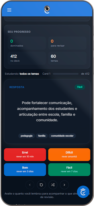 FlashCards — tela no celular